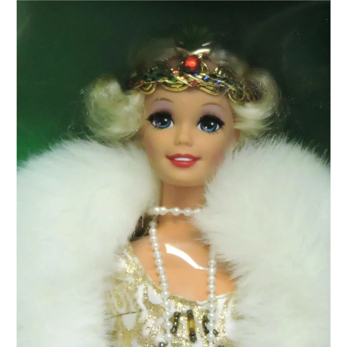 1920`s Flapper Barbie 4063 Great Eras Collection Rooted Lashes 1993 Stand