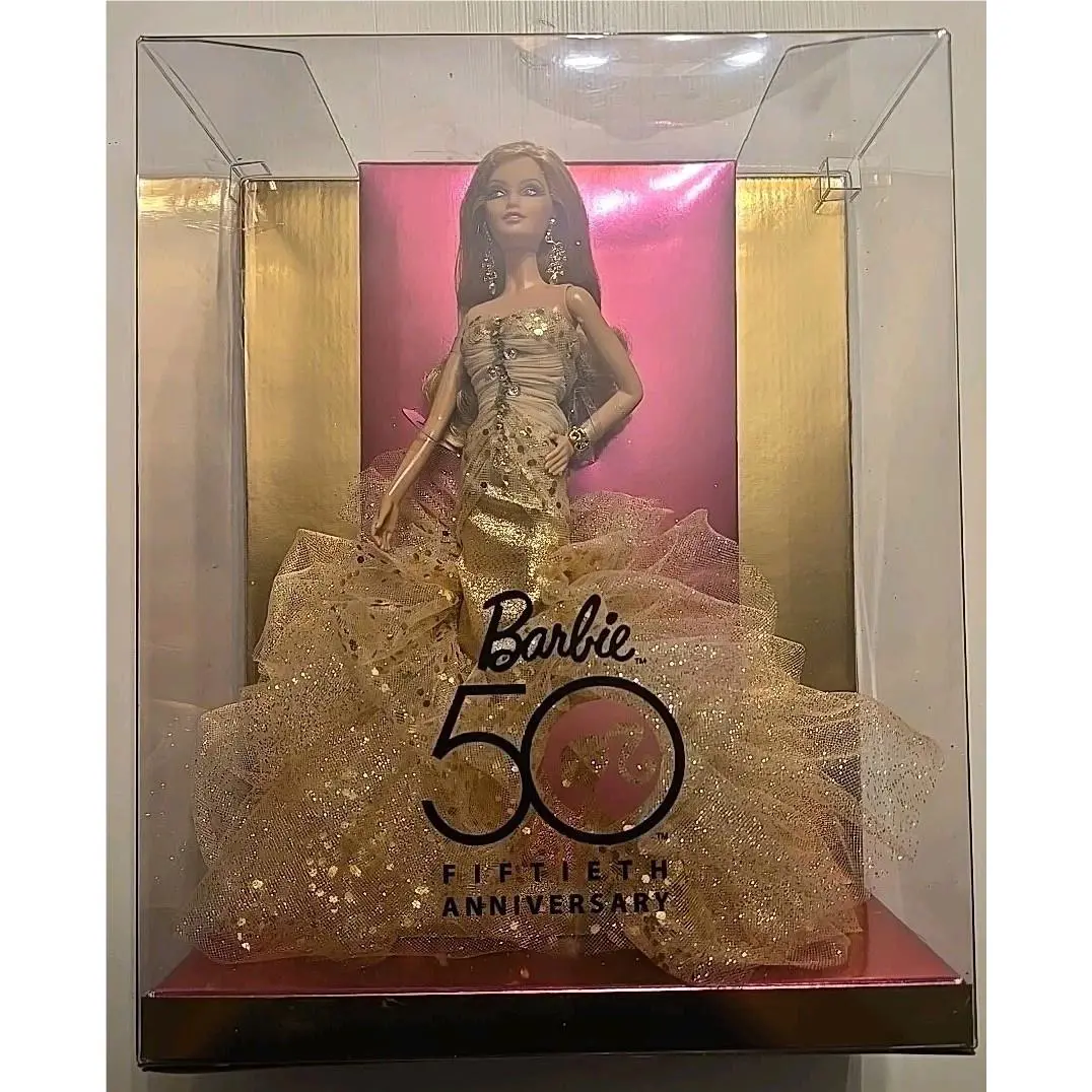 Vintage Mattel Barbie 50th Anniversary Glamour Doll N4981 2008 - Doll Hair: Blonde, Doll Eye: Varies