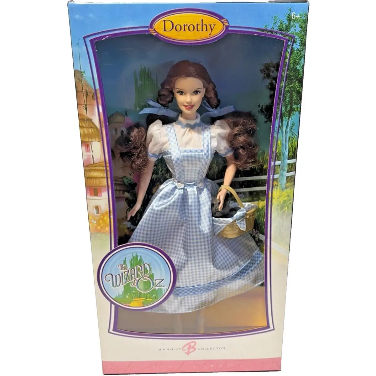 Mattels Dorothy Barbie Doll Pink Label Collector 2006 Wizard of Oz Toto Mib Nos