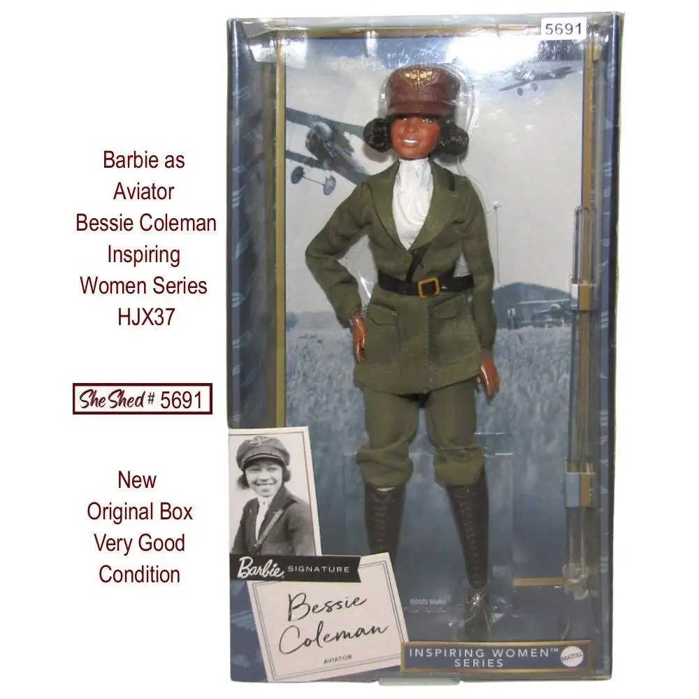 Barbie Signature Inspiring Women Bessie Coleman Doll Mattel HJX37 Box Vgc