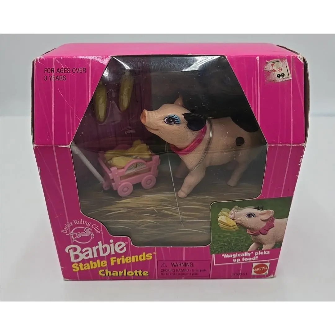 Barbie Stable Friends Charlotte Pig 1997 Mattel 67603