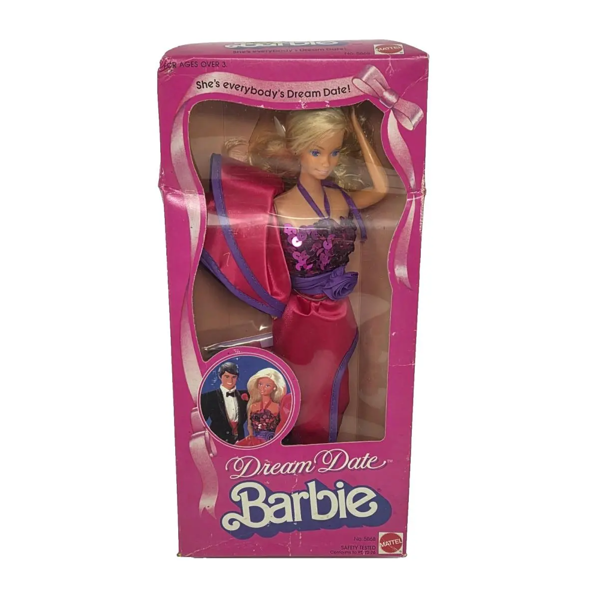 Vintage 1982 Dream Date Barbie Doll Mattel IN Box 5868 Dented