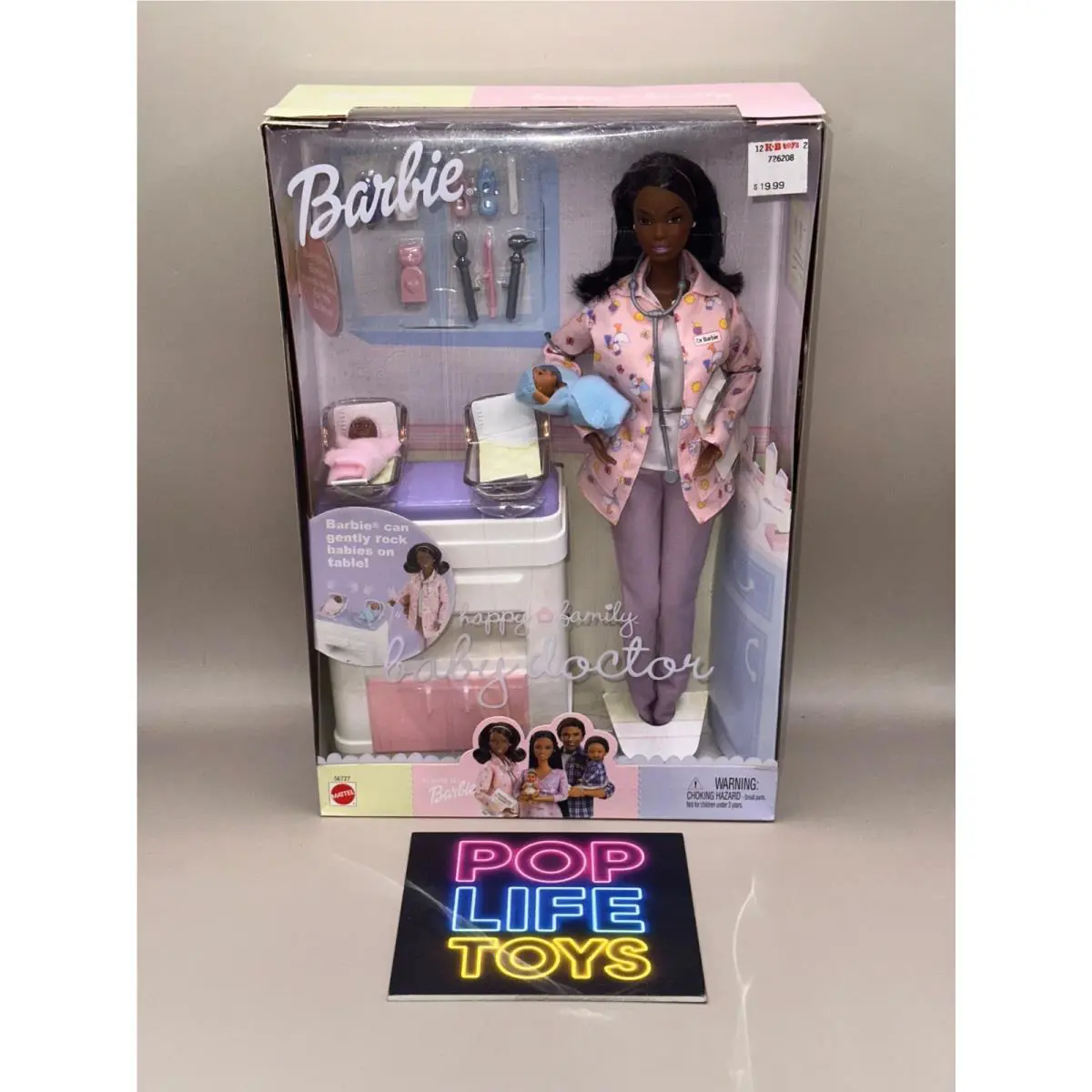 Vintage 2002 Mattel Happy Family “aa Baby Doctor Barbie” 56727 Nrfb