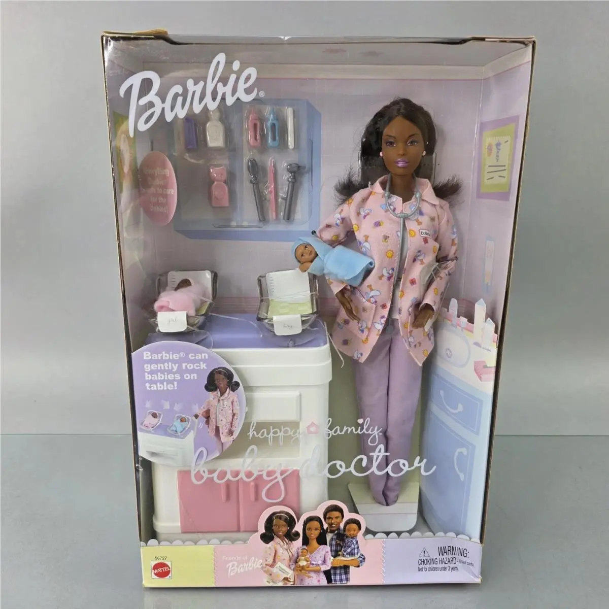 Barbie Happy Family Baby Doctor Doll Set 56727 African American 2002 Mattel