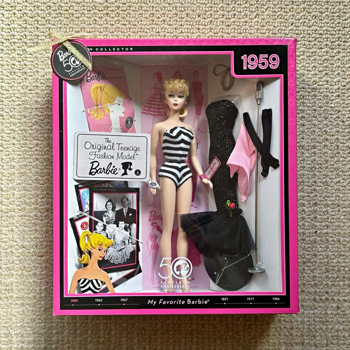 2008 Barbie Collector My Favorite Barbie 50th Anniversary Doll Mattel Nrfb