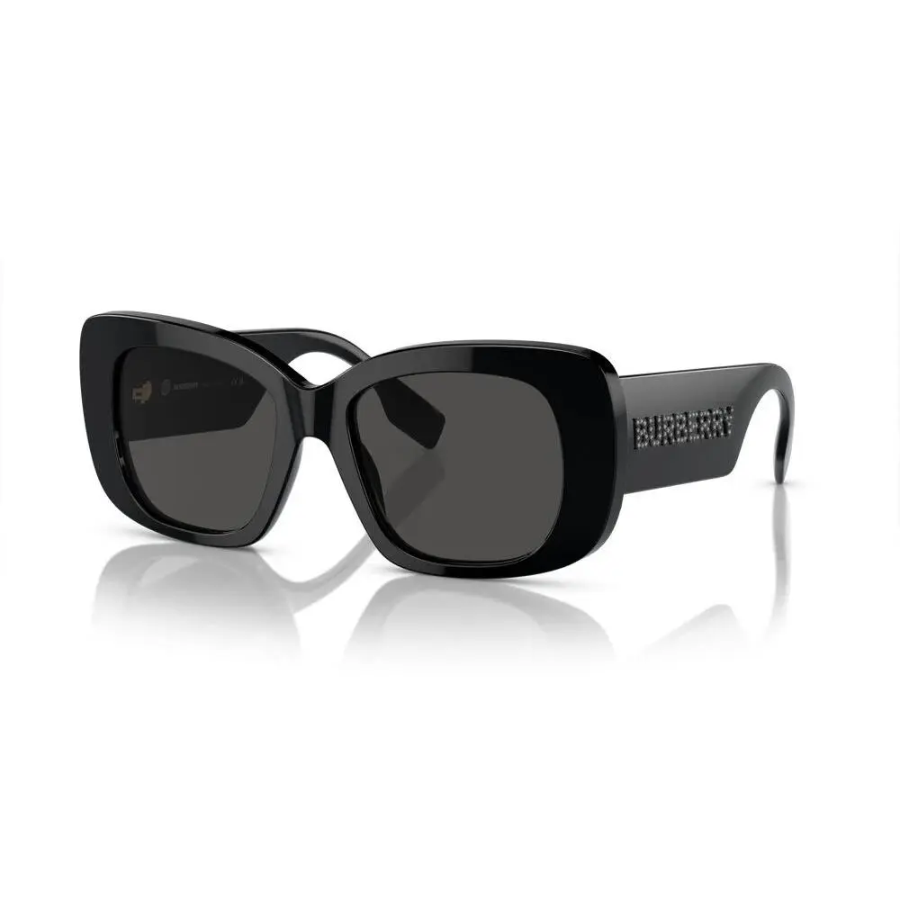 Burberry Sunglasses BE 4410 3001/87 Polished Black W/crystals W/case