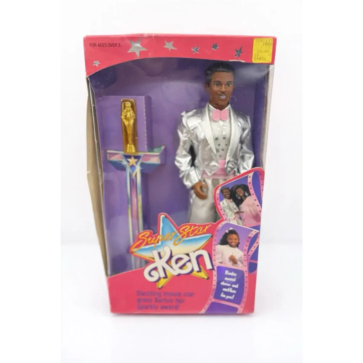Barbie Super Star African American Ken Doll 1988 Mattel No. 1550 Nrfb