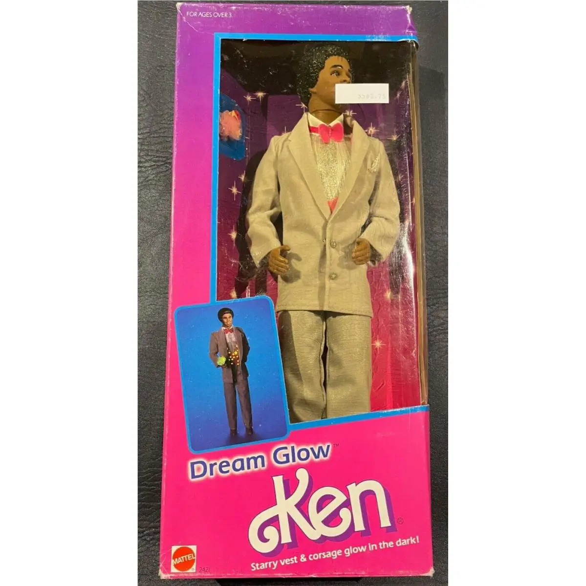 1985 Vintage Barbie Dream Glow AA Ken Doll 2421 Mattel Box Z