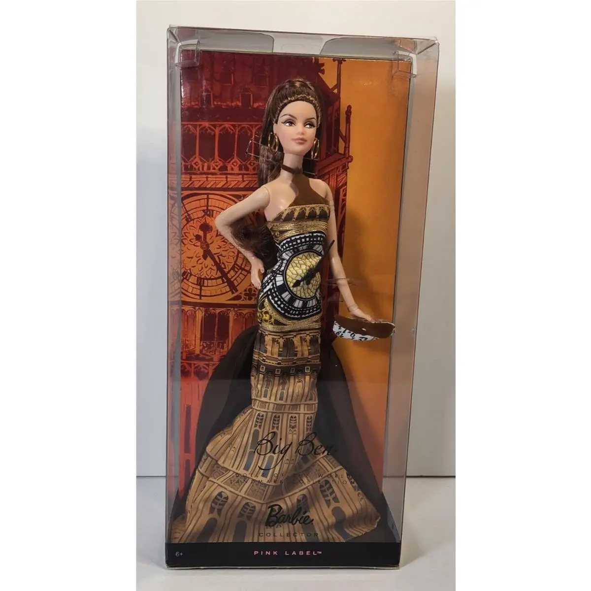 Barbie Big Ben Dolls of The World Landmark Collection Pink Label Nrfb 2009