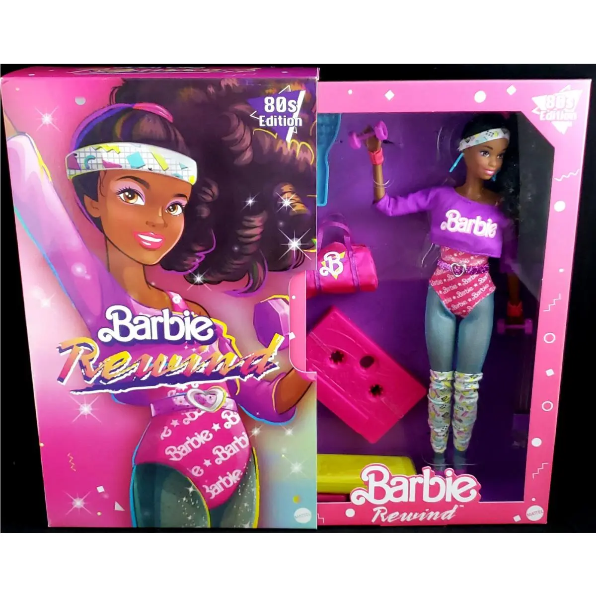 Barbie Rewind 80s Edition Workin’ Out Doll Black Label AA GTJ87