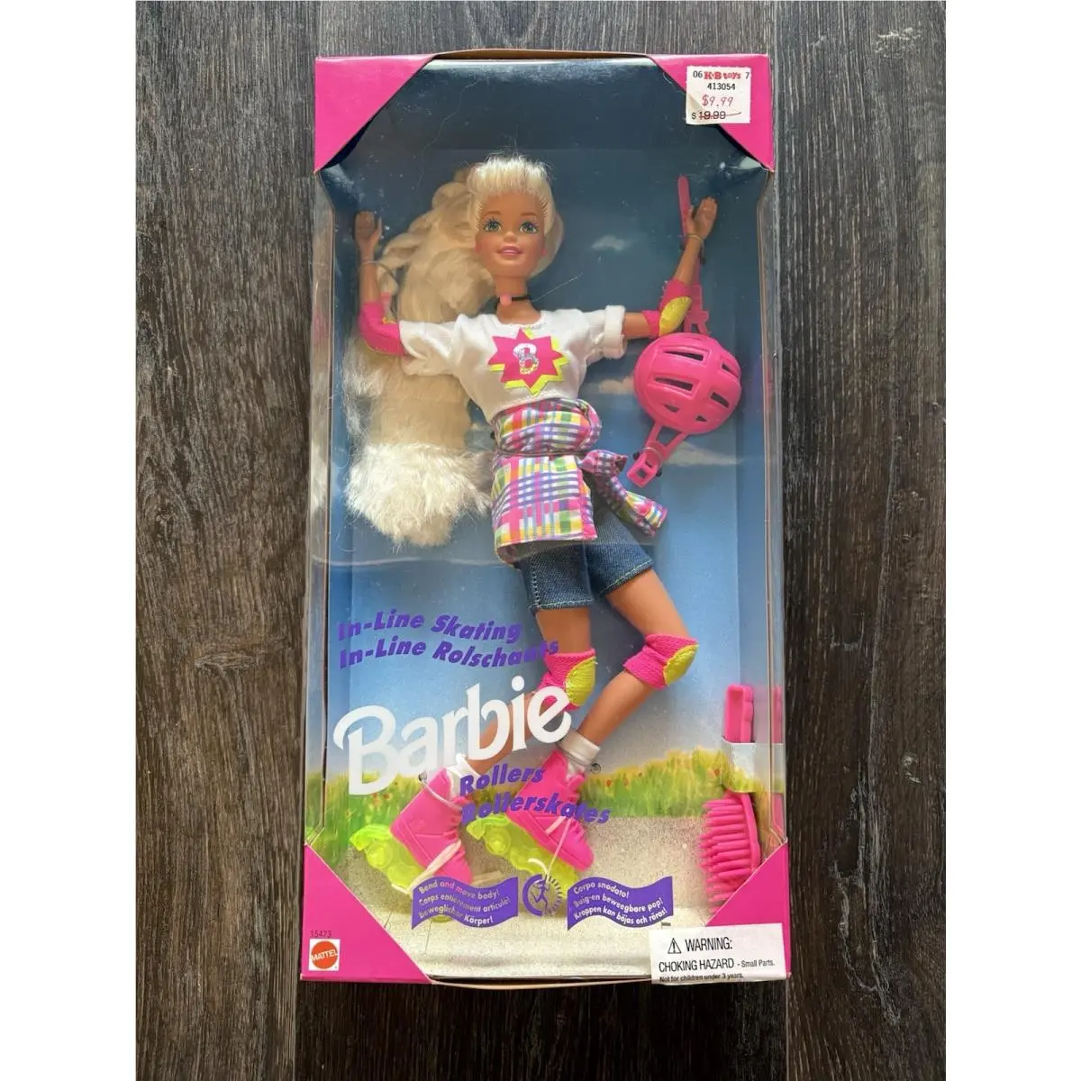 1995 In-line Skating Barbie - Bend Move Flexible Body Mattel 15473