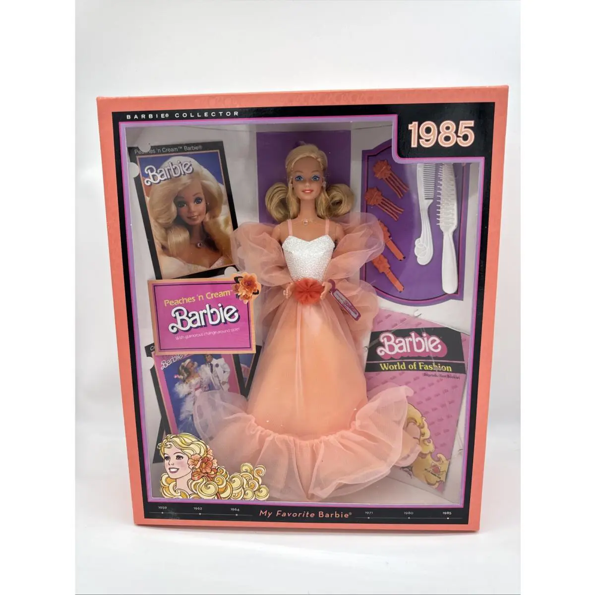 My Favorite Barbie 1985 Peaches N Cream Barbie Collector Doll Mattel Mint