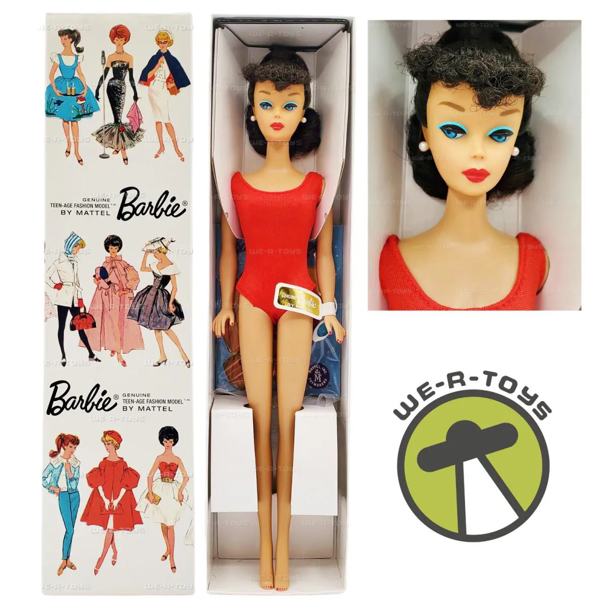 Barbie Teenage Model Brunette Ponytail Doll Reproduction 2011 Mattel X3122 Nrfb
