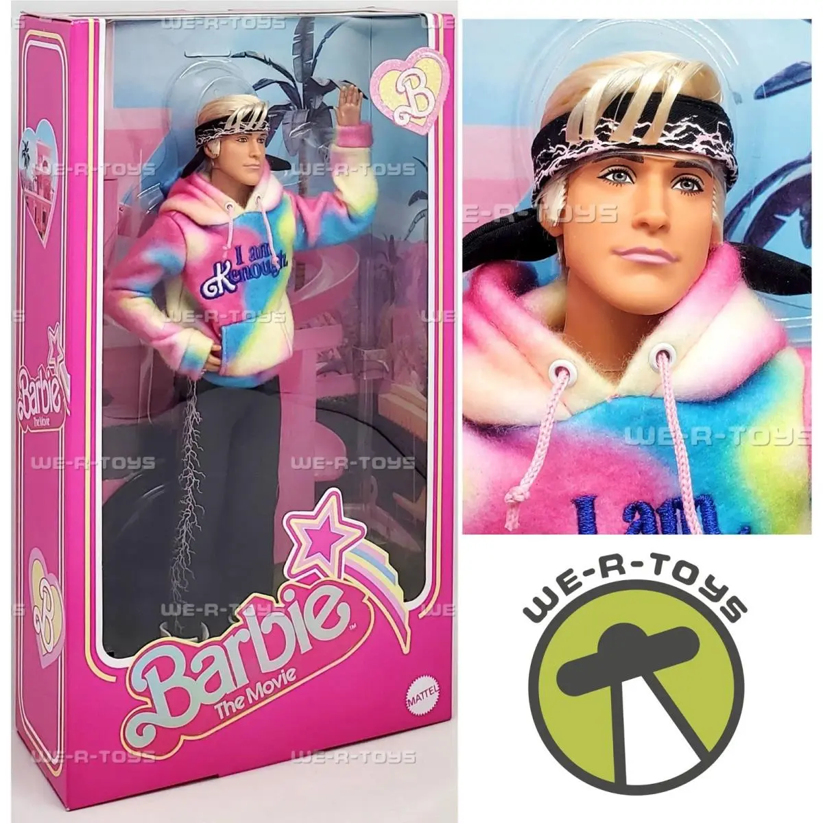 Barbie The Movie I Am Kenough Hoodie Ken Doll 2024 Mattel JBH60