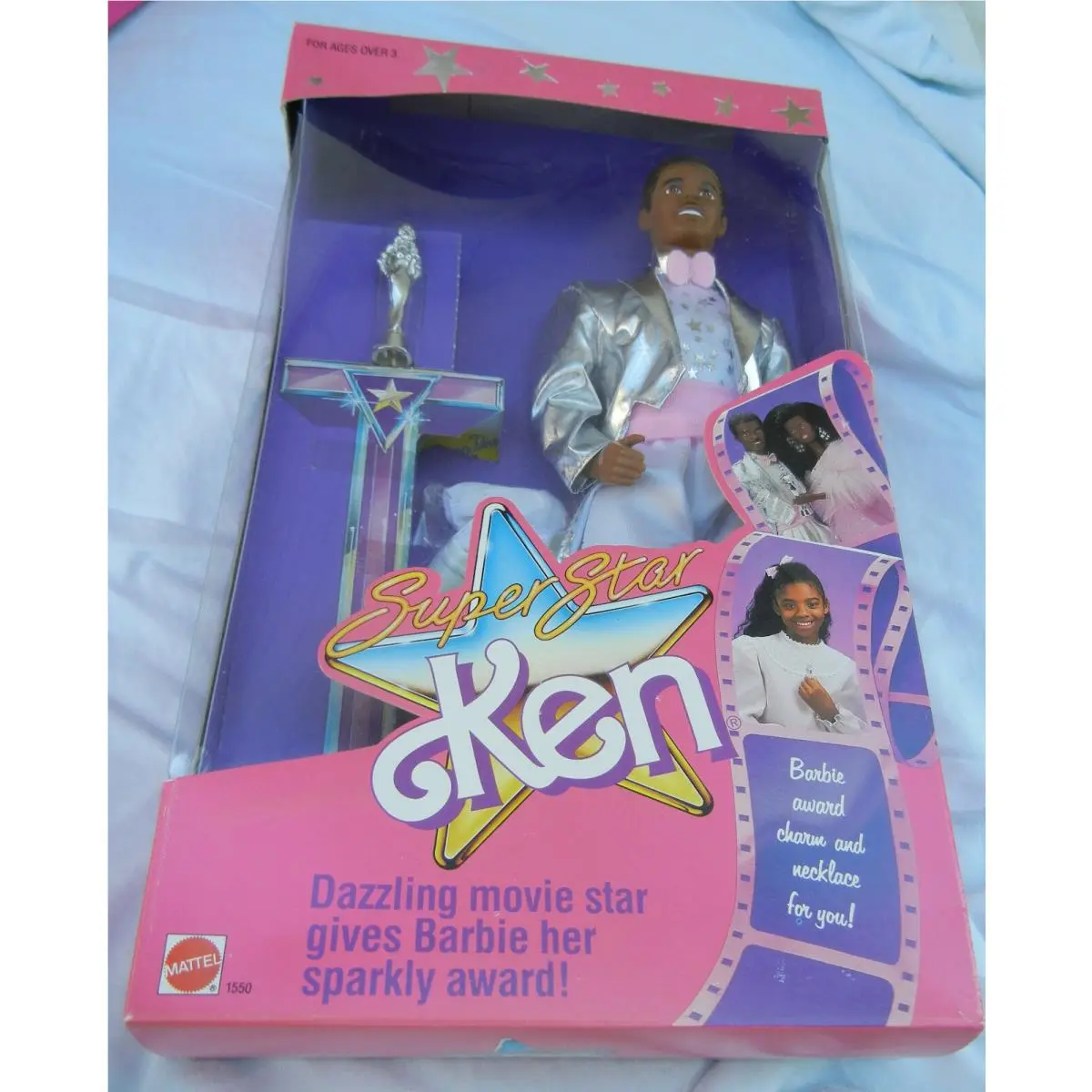 1988 Mattel Super Star Ken Doll Ethnic Barbie Doll Item 1550 - Nos
