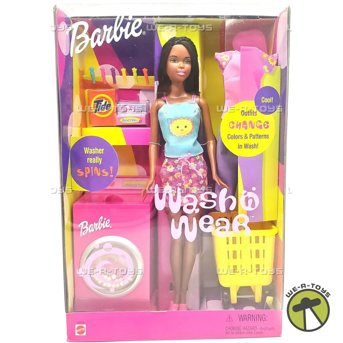 Barbie Wash `N Wear Doll with Color Pattern Changing Clothes AA Mattel 29028