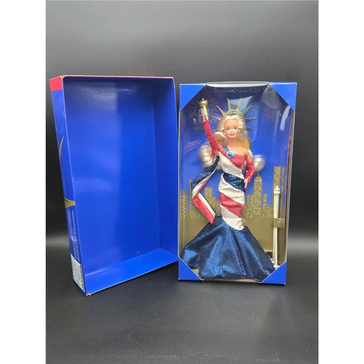 Vintage 1995 Statue of Liberty Barbie Fao Schwarz Limited Edition Nrfb 14664
