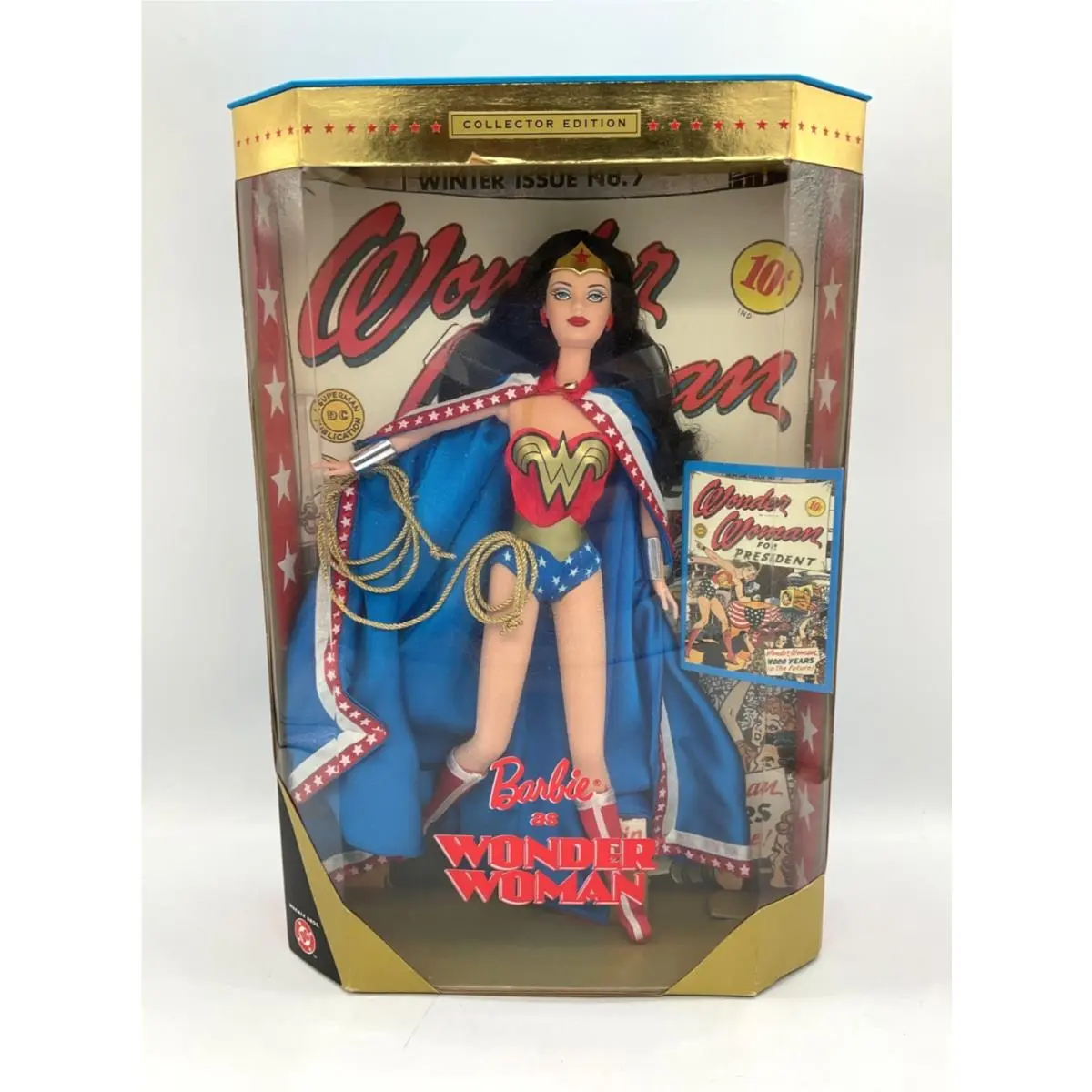 Barbie as Wonder Woman Doll DC Warner Brothers 1999 Mattel 24638