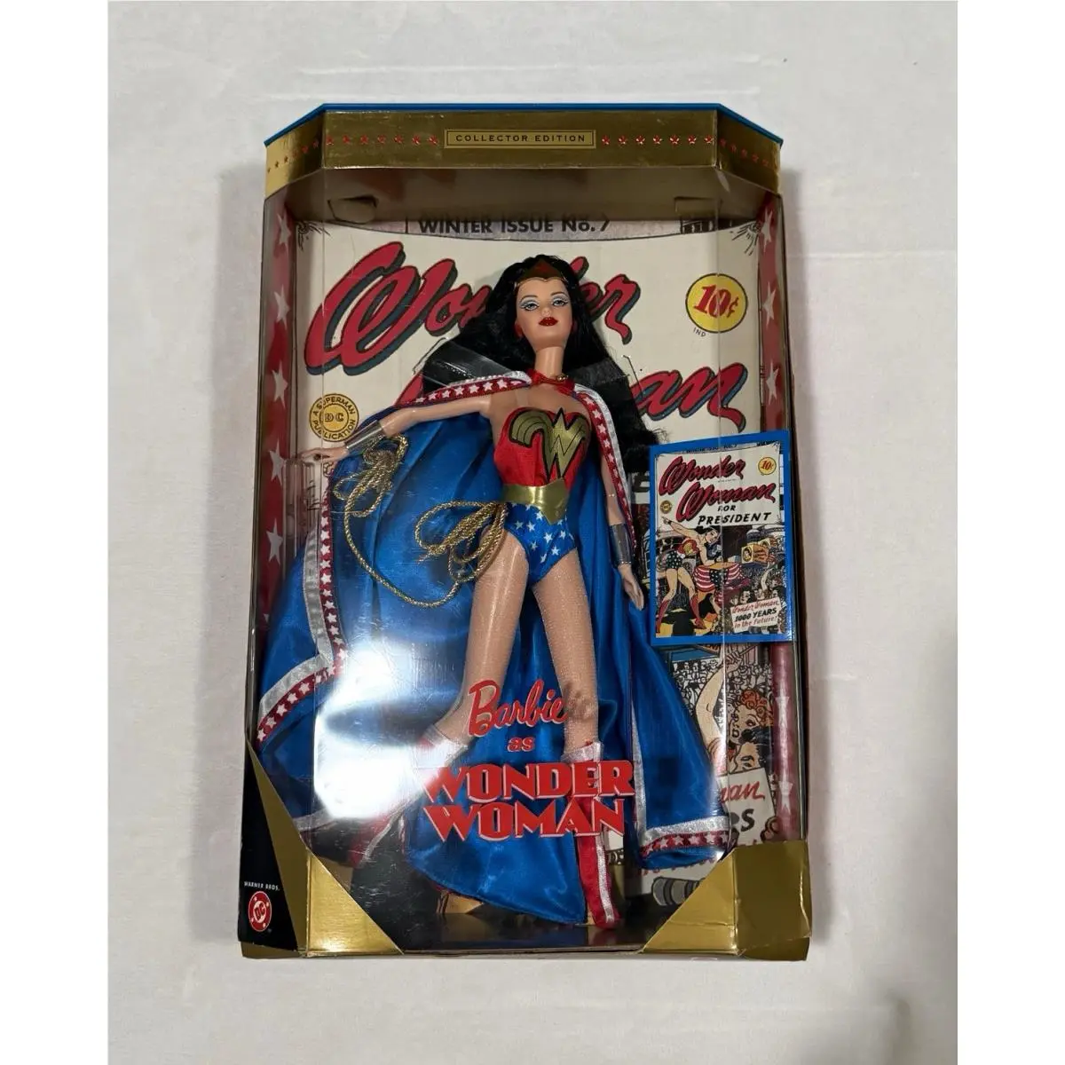 Mattel Barbie as Wonder Woman 12in Doll Collector Edition 1999 Mpn 24638