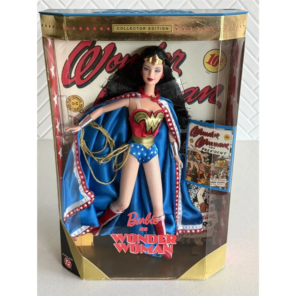 Barbie as Wonder Woman Doll DC Warner Brothers 1999 Mattel 24638