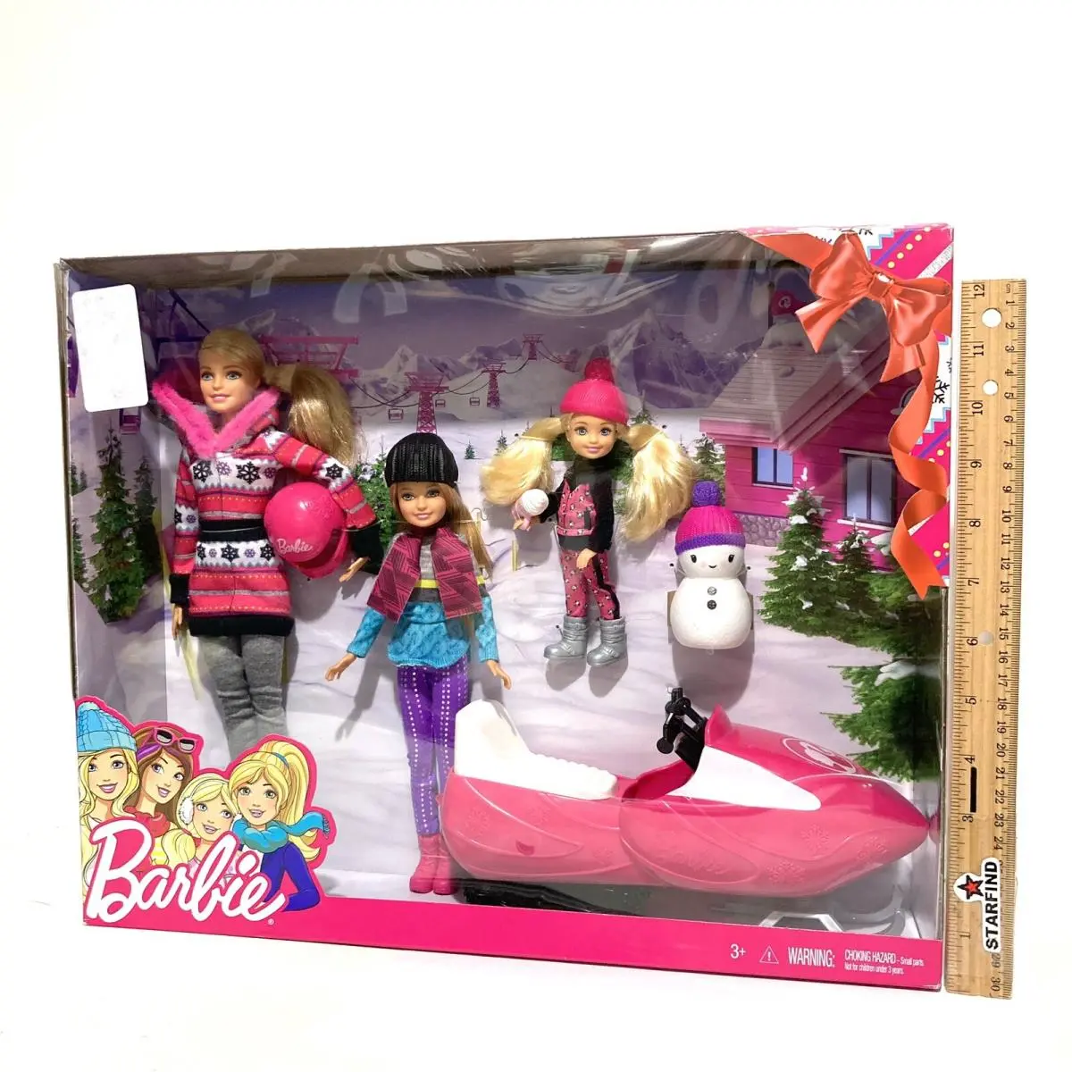Barbie Her Sisters Winter Snowmobile Set Dolls Figurines Accessories 2016 See⭐