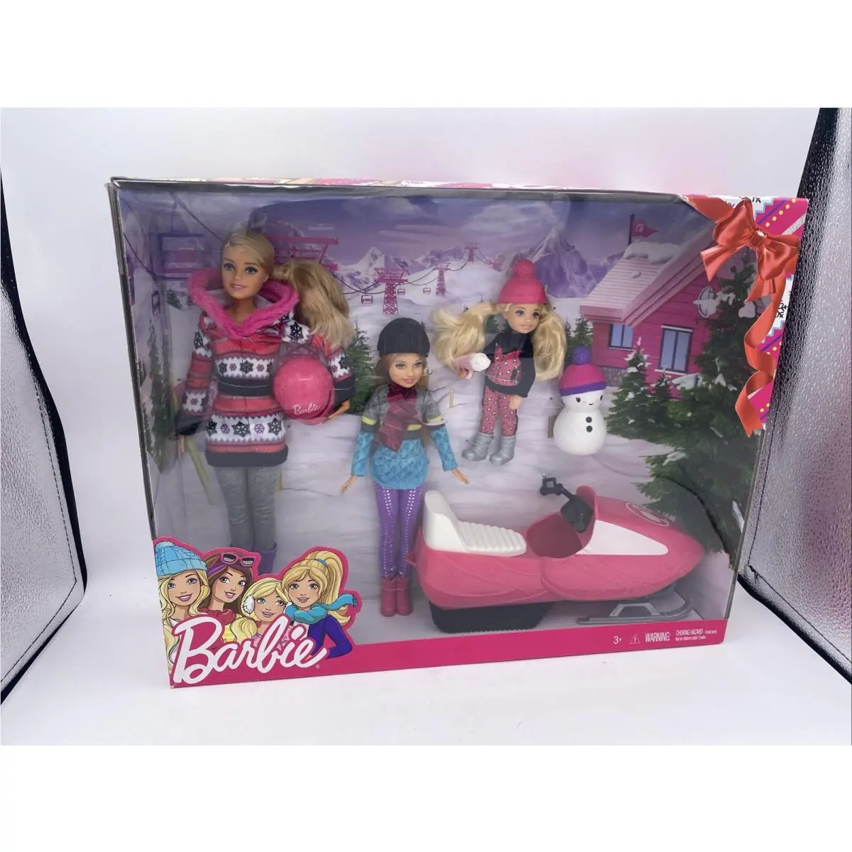 Barbie Sisters Winter Snow Fun Gift Set Snowmobile FDR73