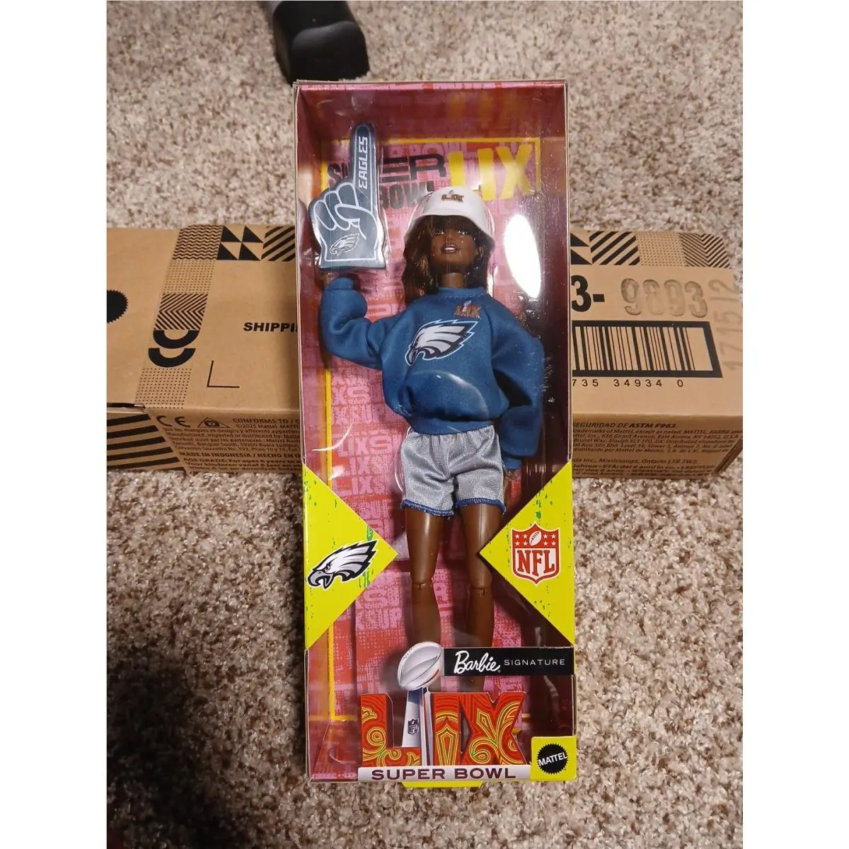 Philadelphia Eagles Super Bowl Lix Barbie JKG63