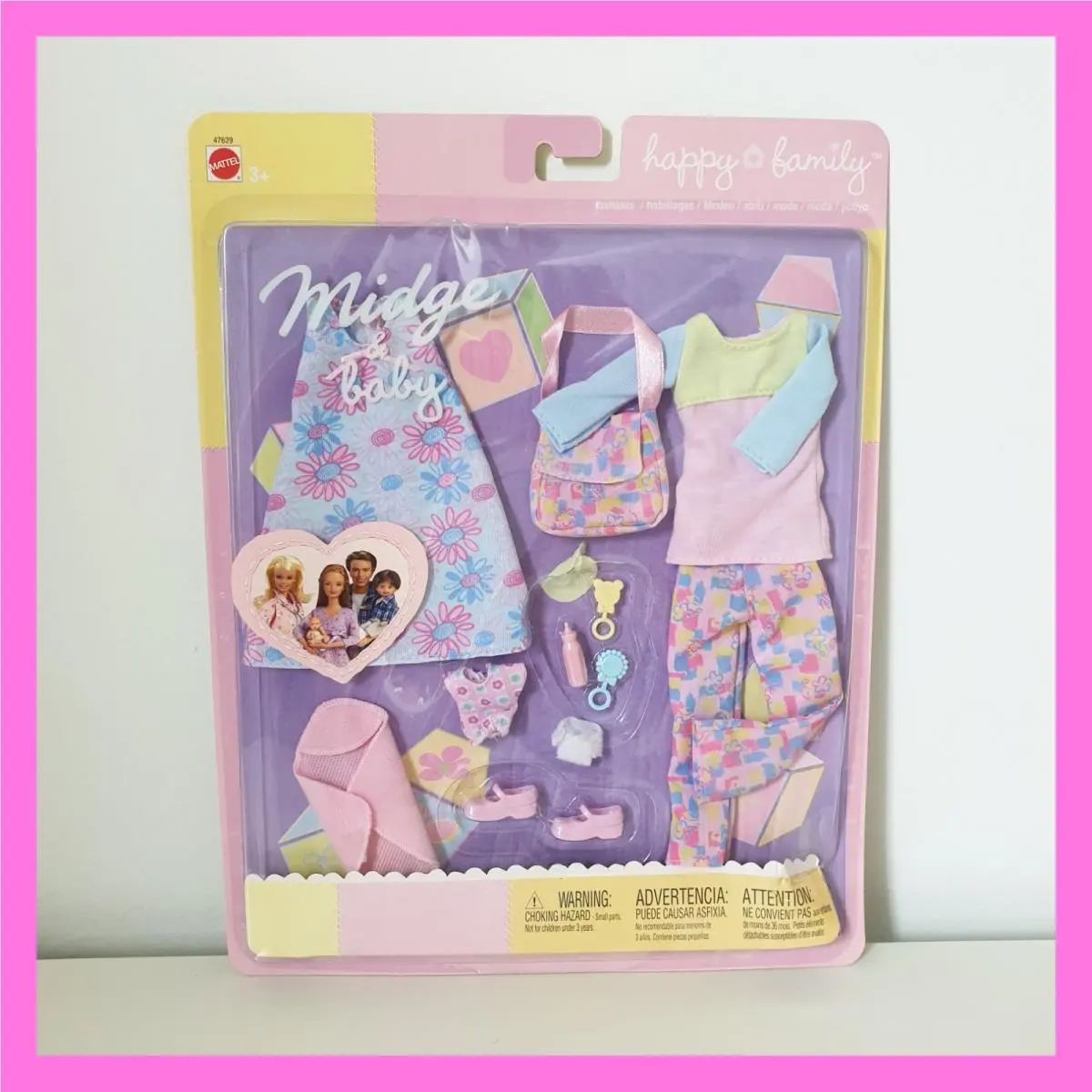 Barbie Happy Family Mom Midge Baby Outfit 47629 Doll Clothes Fashion 2002