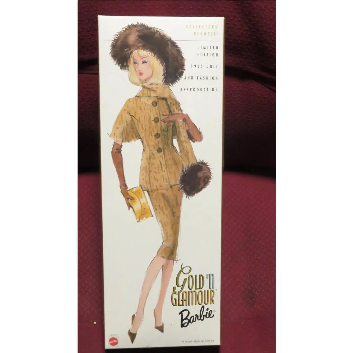 2002 Mattel Gold `N Glamour Barbie 54185 Nrfb