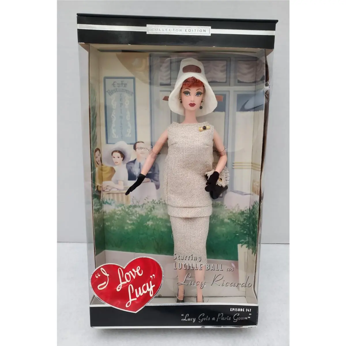 2002 Mattel Barbie Doll I Love Lucy Episode 147 Lucy Gets A Paris Gown B0313