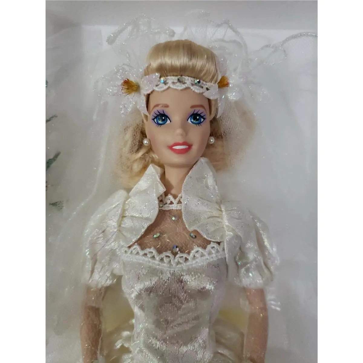 Vintage Star Lily Bride Porcelain 1995 Mattel Barbie Doll