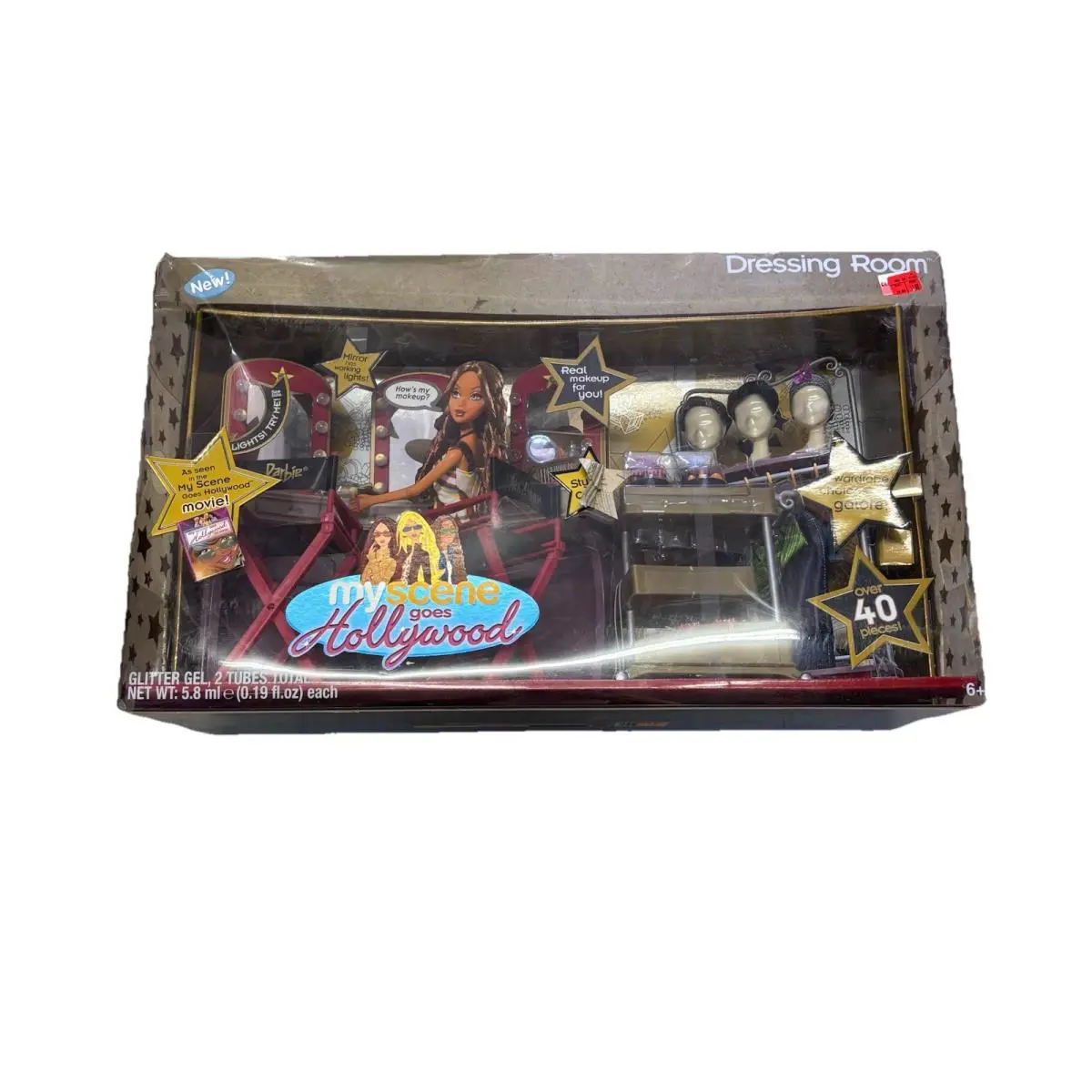 2005 Mattel My Scene Goes Hollywood Dressing Room Play Set Light Up Mirror Nrfb