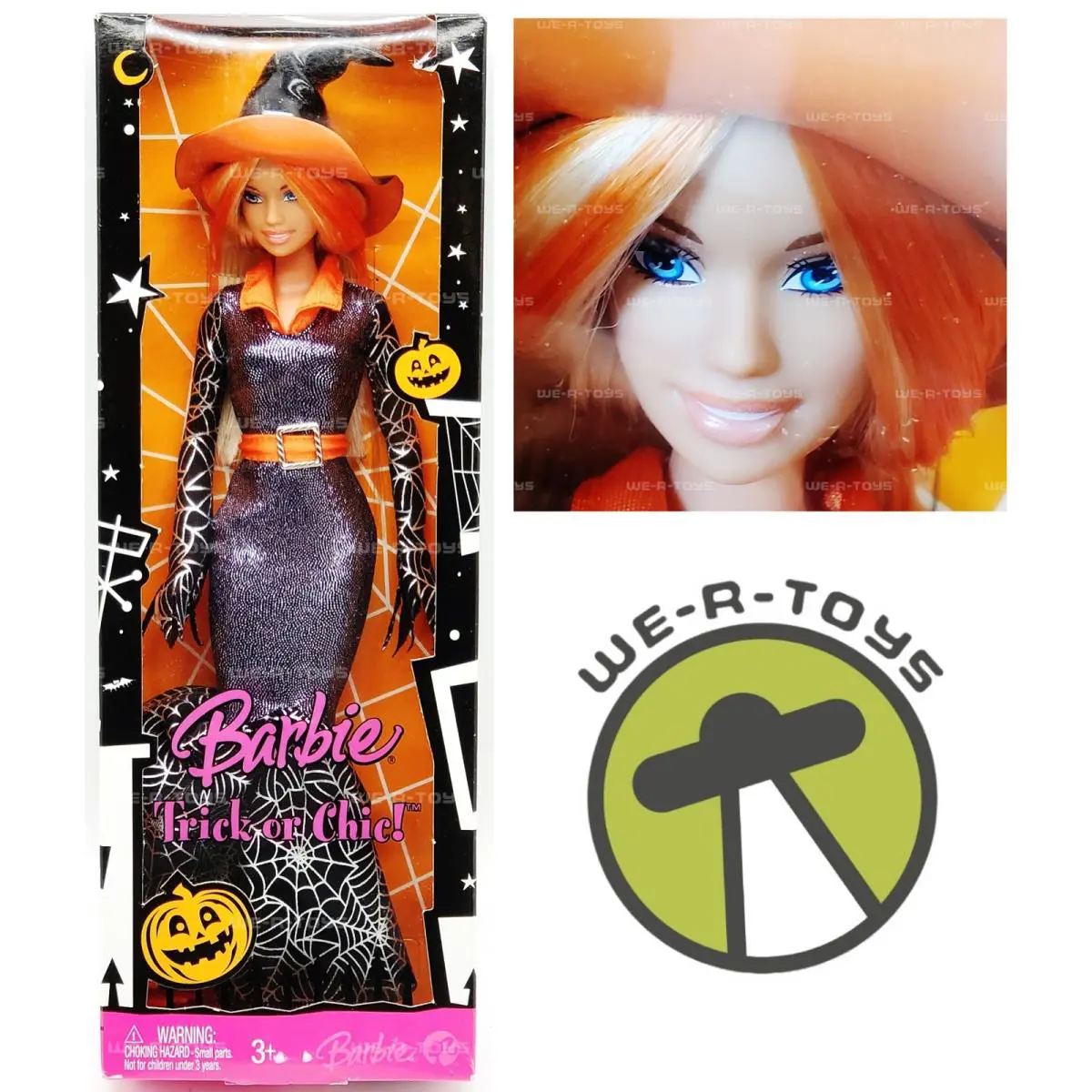 Trick or Chic Barbie Halloween Doll 2008 Mattel No. M3539