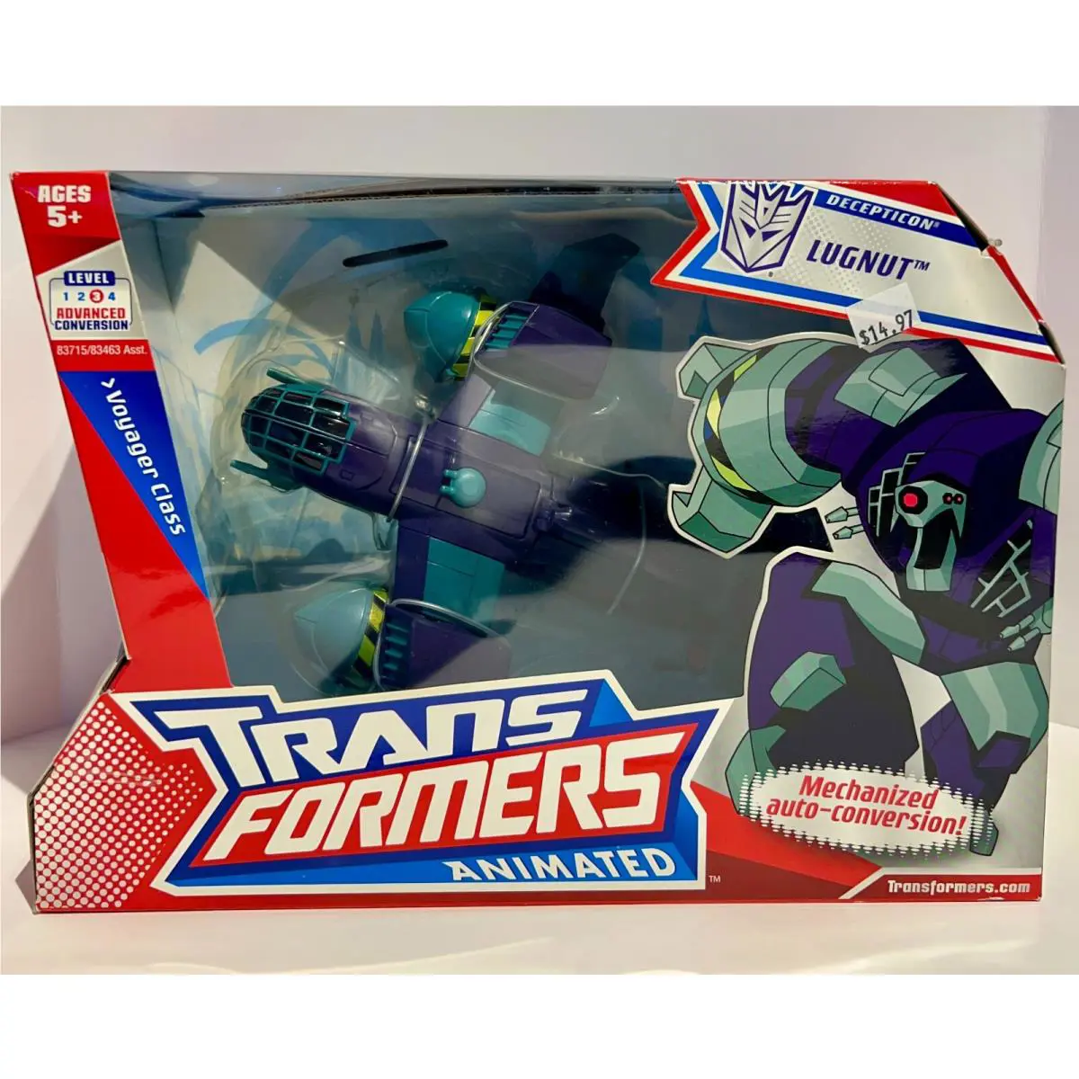 Decepticon Lugnut Transformers Animated Voyager Class Hasbro Misb