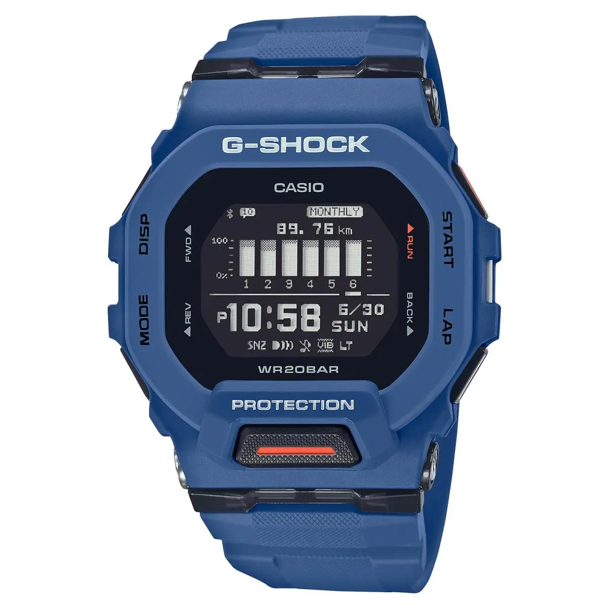 Casio GBD-200-2 Men`s G-shock G-squad Digital Bluetooth Watch Navy Blue