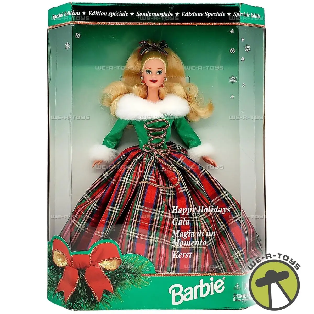 Barbie Happy Holidays Gala Special Edition 15816 Mattel 1995