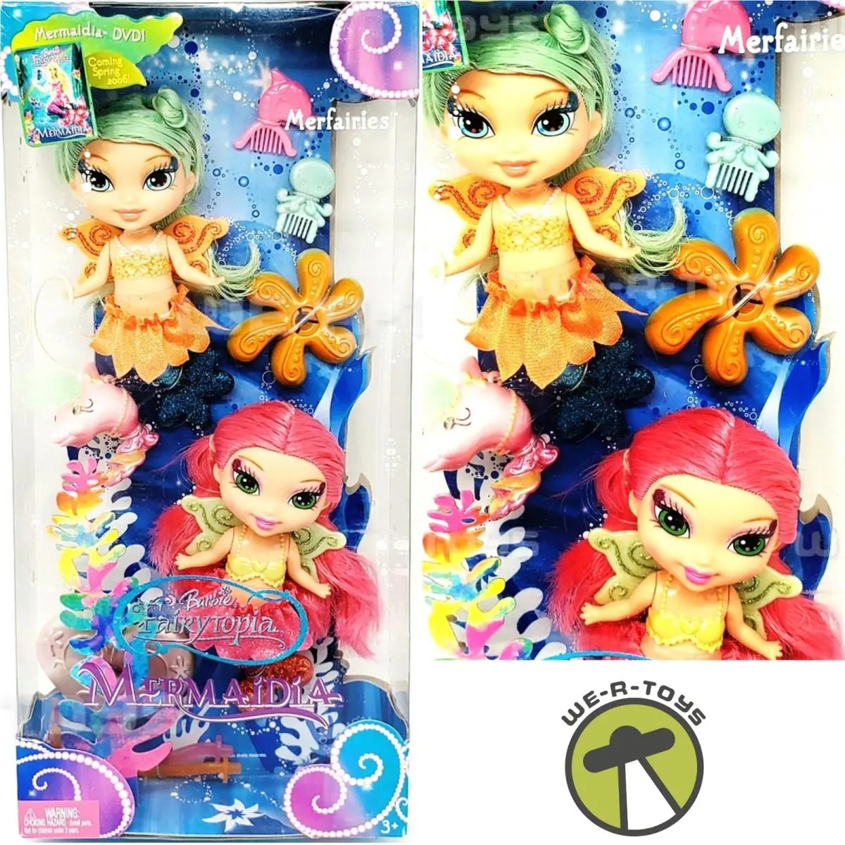 Barbie Fairytopia Mermaidia Merfairies Dolls 2005 Mattel J0726