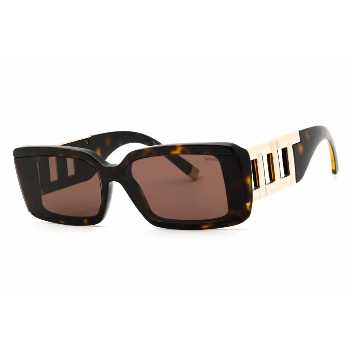 Tiffany TF4197 80153G Sunglasses Havana Frame Light Brown Lenses 62mm