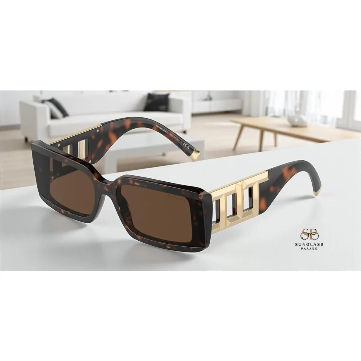 Tiffany TF4197 80153G Havana Light Brown 62 mm Women`s Sunglasses