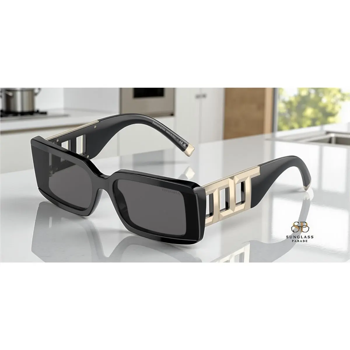 Tiffany TF4197 8001S4 Black Dark Grey 62 mm Women`s Sunglasses by Tiffany & Co.
