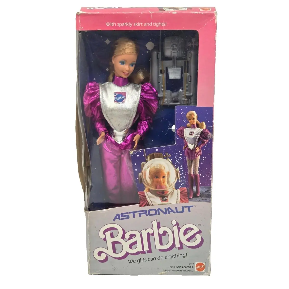 Vintage 1985 Astronaut Barbie Doll Mattel 2449 IN Box