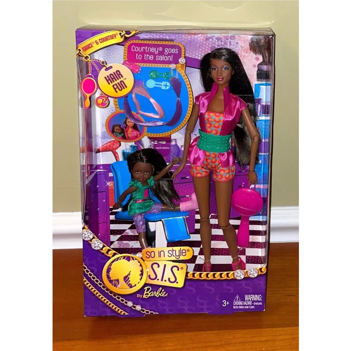 Barbie So In Style Grace Courtney Hair Fun Salon Dolls S.i.s