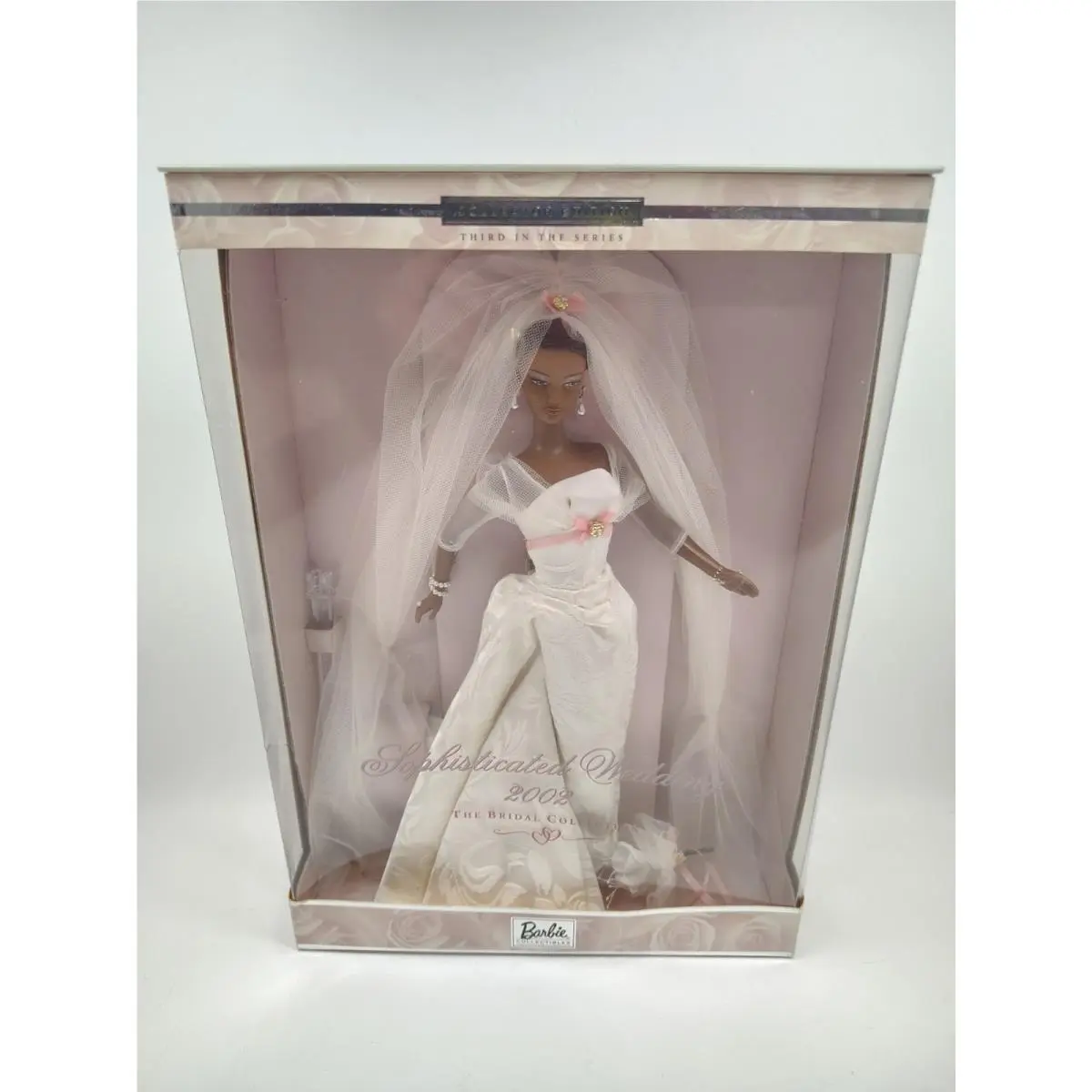 Barbie Sophisticated Wedding Doll African American 2002 Mattel 53371