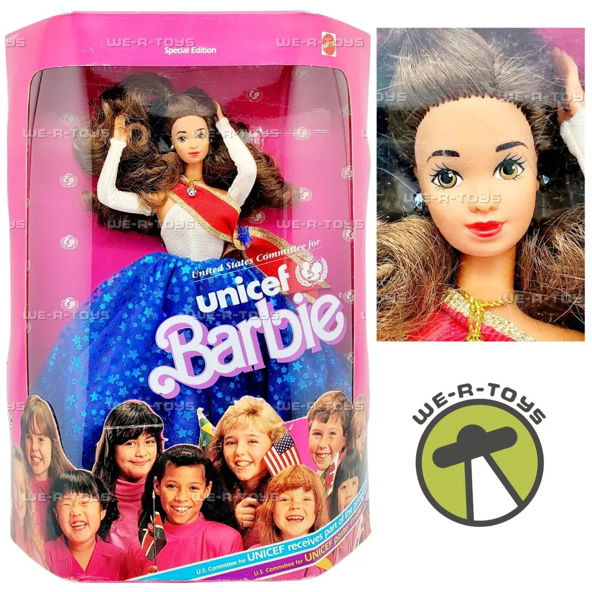 Barbie Special Edition Unicef Brunette Doll 1989 Mattel 4782