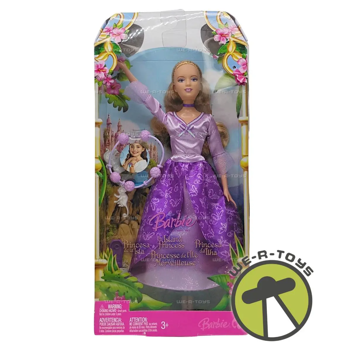 Barbie as The Island Princess Doll Blonde In Purple Dress 2007 Mattel L1147