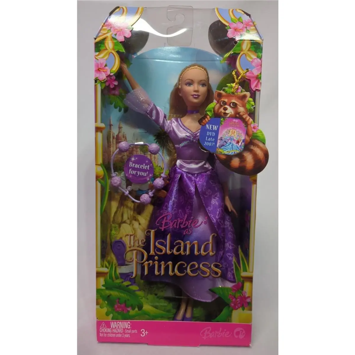 2007 Barbie - The Island Princess - Rosella - L1147- Purple Dress Bracelet