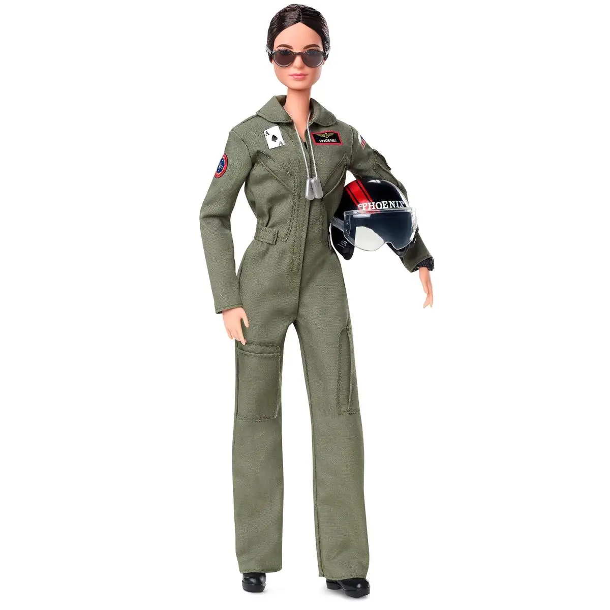 Barbie Collector Top Gun: Maverick Phoenix Barbie Doll Wearing Flight Suit and A