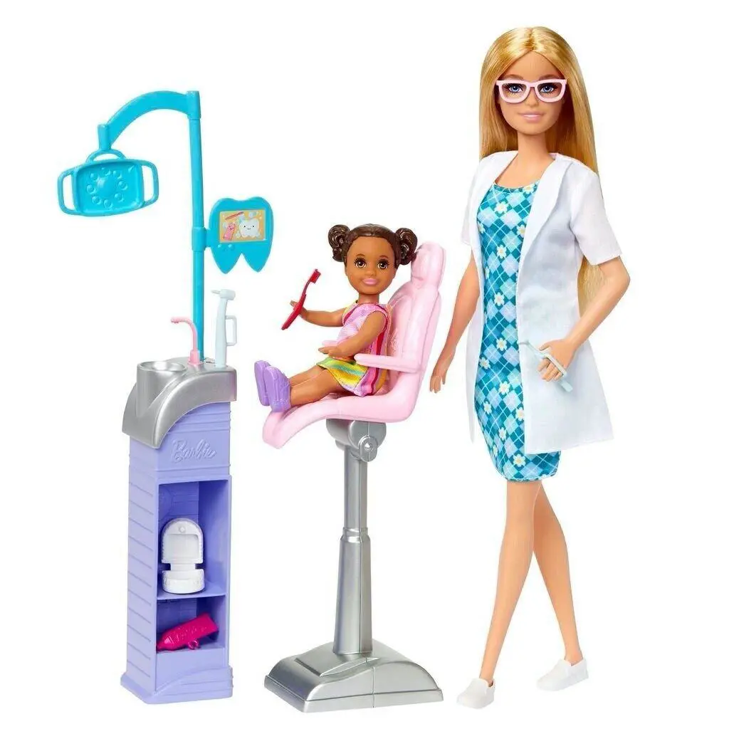 Mattel Barbie Careers Dentist Doll and Playset with Accessories HKT69