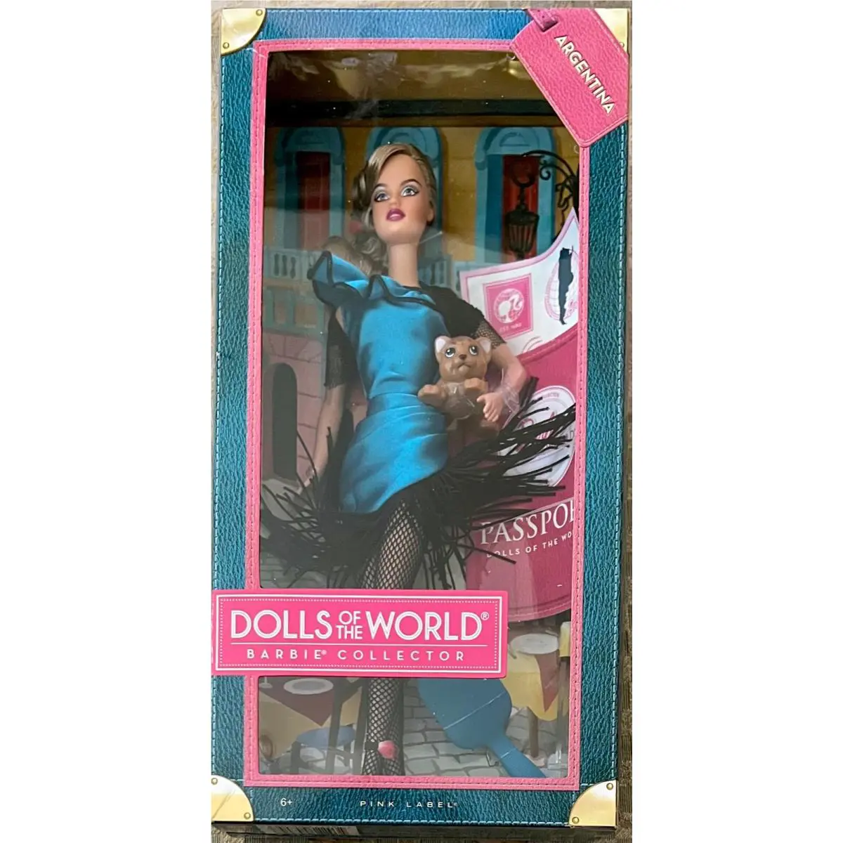 Barbie Dotw: Argentina Passport Pink Label 2011 W3375 Nrfb