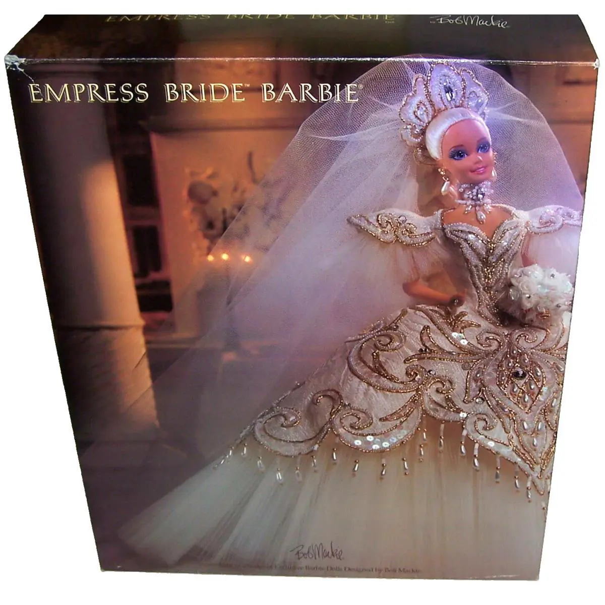 Designer Bob Mackie Beautiful Empress Bride Barbie Doll W/shipper Box 1992